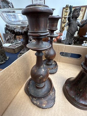 Lot 43 - A mixed lot to include a Jerusalem olive wood goblet.