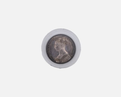 Lot VICTORIA - A fine 'Gothic' crown silver coin, 1847, with 'UNDECIMO' on edge.