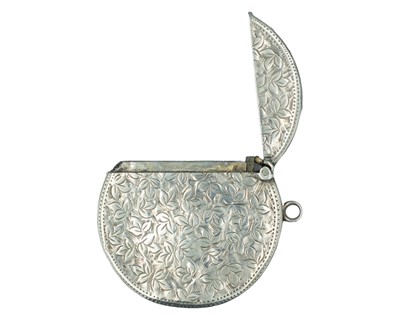 Lot 548 - A silver fob vesta case by Joseph Gloster Ltd.