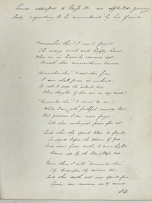Lot 45 - A Victorian Commonplace Book