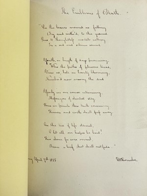 Lot 45 - A Victorian Commonplace Book