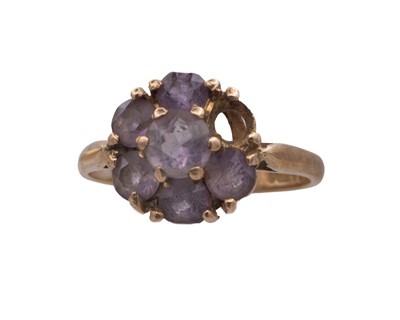 Lot 32 - Two 9k gem set rings.