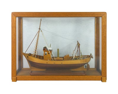 Lot 152 - A scratch built model of a Nordic fishing boat.
