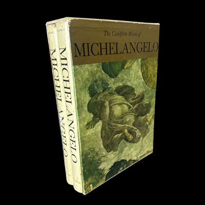Lot 64 - Two large volumes on the work of Michelangelo,...