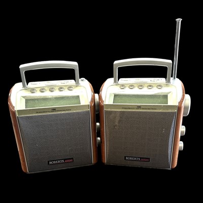 Lot 68 - Two Roberts Romano radios, these have no power...
