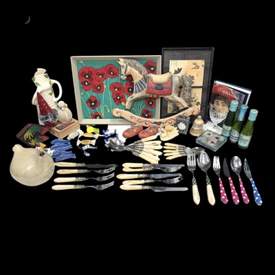 Lot 74 - A mixed lot including Bugatti cutlery,...