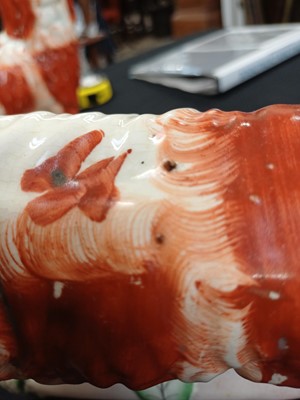 Lot 683 - A rare pair of Staffordshire spaniels.