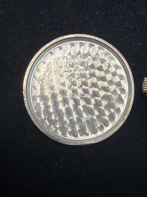 Lot 659 - ROLEX - A Precision 9ct gentleman's manual wind wristwatch.