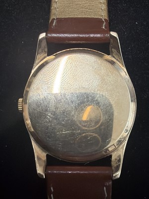 Lot 659 - ROLEX - A Precision 9ct gentleman's manual wind wristwatch.