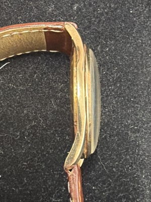 Lot 659 - ROLEX - A Precision 9ct gentleman's manual wind wristwatch.