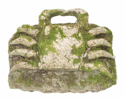 Lot 419 - A carved and polished granite garden sculpture of a crab.
