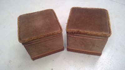 Lot 36 - Two Footstool / Ottomans. 38cm tall, 42cm by...