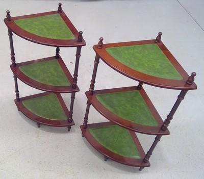 Lot 116 - Two Three Tier What-nots. 72cm tall, 43cm wide...