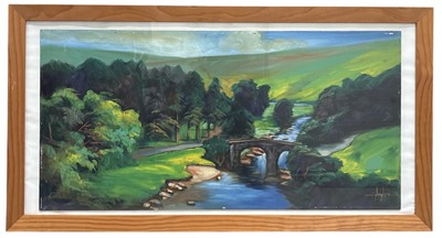 Lot 117 - Mike NANCE (XX), Landscape Scene, acrylic on...