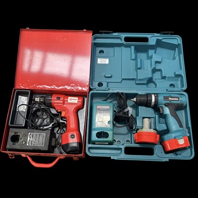 Lot 128 - A Makita 14.4V and a Kango 9.6V battery...