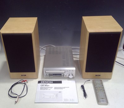 Lot 18 - A Denon UD-M31 CD Receiver and a pair of...