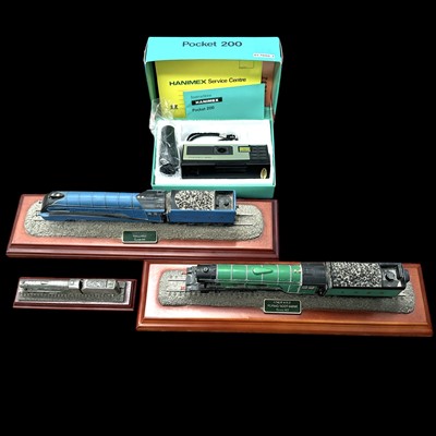 Lot 140 - Three model trains, The Flying Scotsman x2 and...