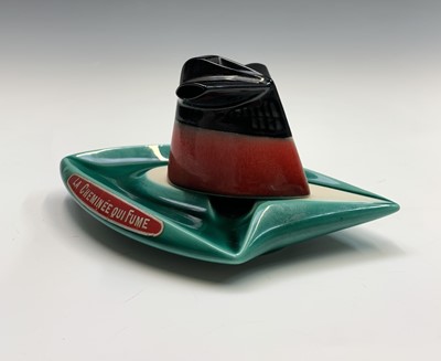 Lot 887 - A 1960s SS.France funnel ashtray in the form...