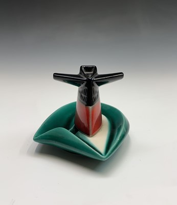 Lot 887 - A 1960s SS.France funnel ashtray in the form...