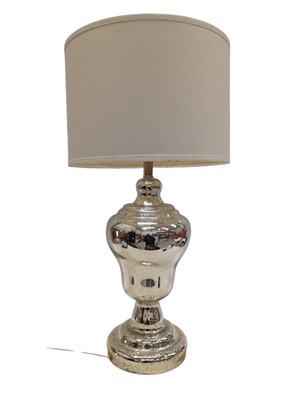 Lot 157 - A Mercury glass-style table lamp, in working...