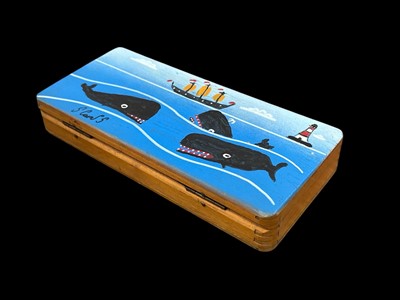 Lot 180 - Stephen CAMPS (1957), a hand-painted wooden...