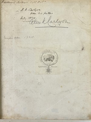 Lot 24 - (Fleetwood Pellew Bookplate) Fortesque Hitchins and Samuel Drew