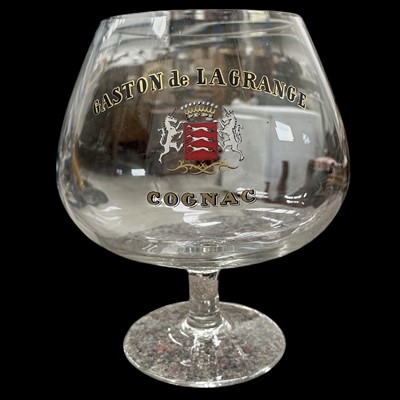 Lot 61 - An oversized advertising cognac glass for...