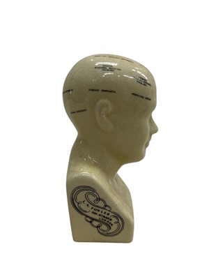 Lot 25 - A ceramic phrenology bust by L.N. Fowler,...