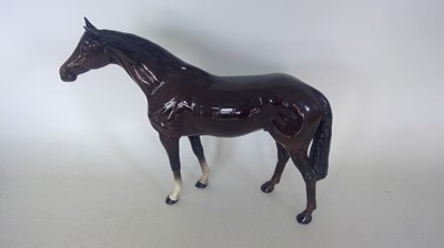 Lot 13 - A Large Beswick Stallion. 28cm tall and 35cm...