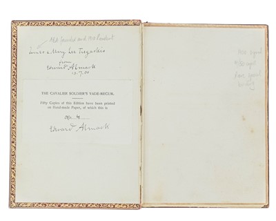 Lot 17 - (Signed Limited Edition: Tregaskis Association copy) Edward Almack
