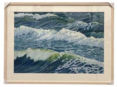 Lot 30 - Lisa COSSINS, Atlantic Waves, oil, 76cm x...
