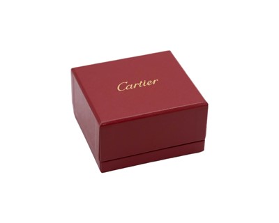 Lot CARTIER - A pair of 18k 'LOVE' hoop earrings, within original box.