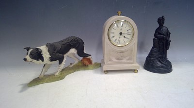 Lot 59 - A Country Artists Barn Owl Mantle Clock, a...