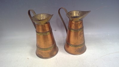 Lot 32 - Two 20cm tall Brass Cobras, Two Copper and...