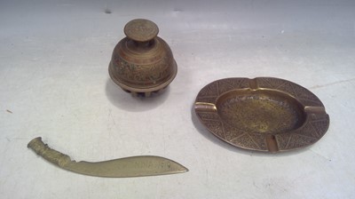 Lot 32 - Two 20cm tall Brass Cobras, Two Copper and...