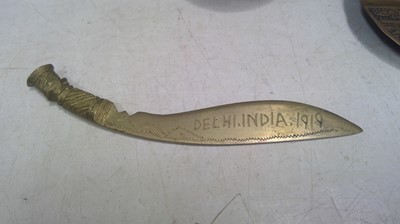 Lot 32 - Two 20cm tall Brass Cobras, Two Copper and...