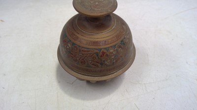 Lot 32 - Two 20cm tall Brass Cobras, Two Copper and...