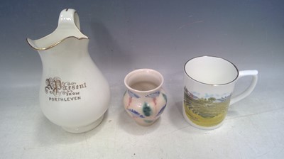Lot 39 - Cornish Ceramics. A Lakes Jug, Fosters Seal...