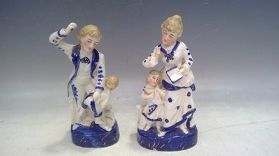 Lot 52 - Two Antique German Figures 15cm tall.