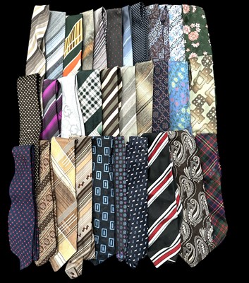 Lot 80 - A selection of neck ties and scarves, in a...
