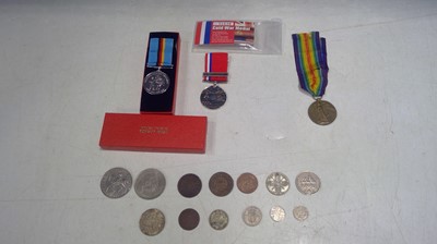 Lot 51 - Three Medals and a Selection of British,...