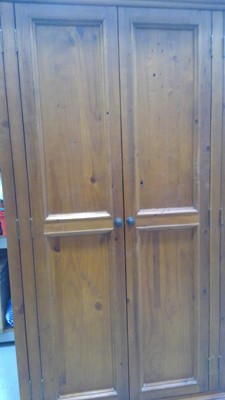 Lot 17 - A Pine Wardrobe. 192cm tall, 110cm wide and...