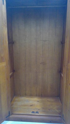 Lot 21 - Pine Wardrobe, 192cm tall, 110cm wide and 64cm...