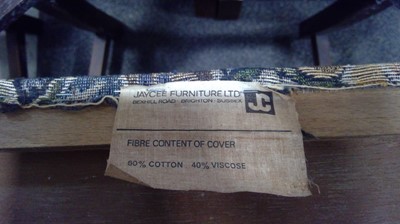 Lot 22 - Eight Vintage, Jaycee Ladder Back Oak Dining...