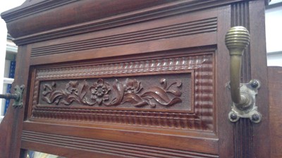 Lot 10 - A Victorian / Edwardian Mahogany Hall Stand....