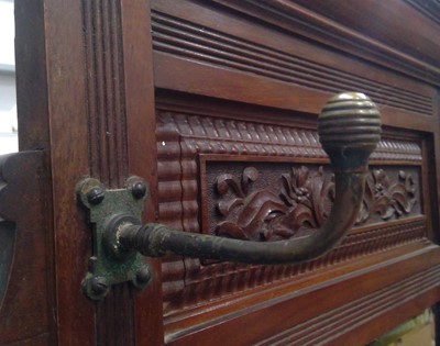 Lot 10 - A Victorian / Edwardian Mahogany Hall Stand....