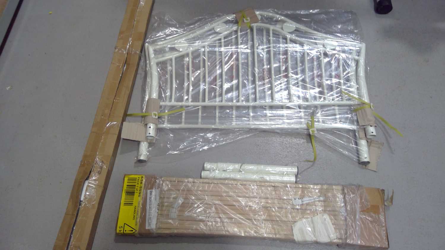Lot 35 - A Single Metal Bed Frame. The Frame is 80cm...