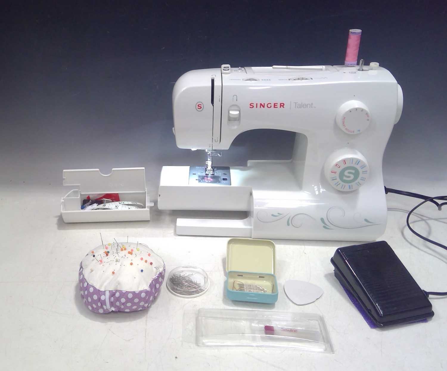 Lot 23 - A Singer Talent Sewing Machine with...