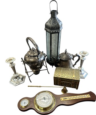 Lot 94 - A mixed lot including a silver-plated spirit...