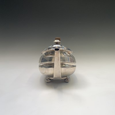 Lot 2012 - A Scottish silver teapot by George McHattie...